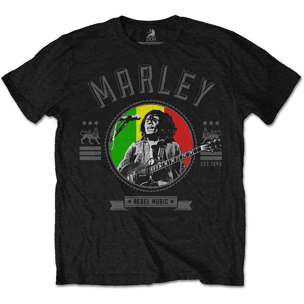 Bob Marley: Rebel Music Seal (T-Shirt Unisex Tg. L)