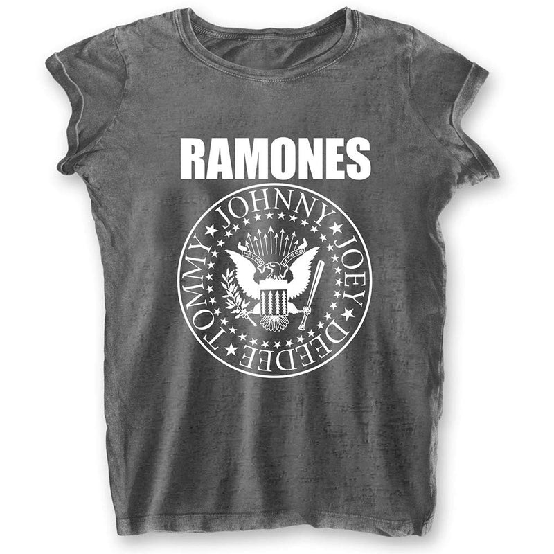Ramones: Presidential Seal Grey (T-Shirt Donna Tg. Xl)