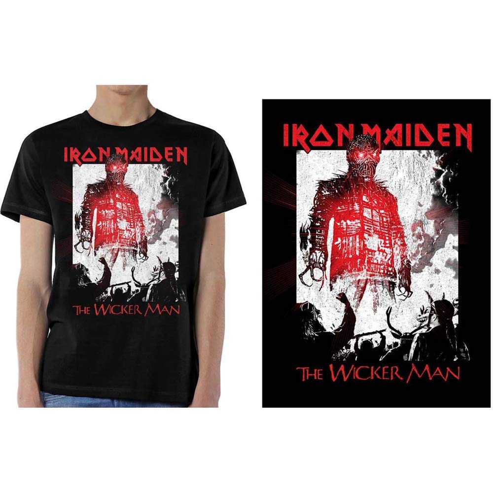 T-Shirt # L Black Unisex # The Wicker Man Smoke