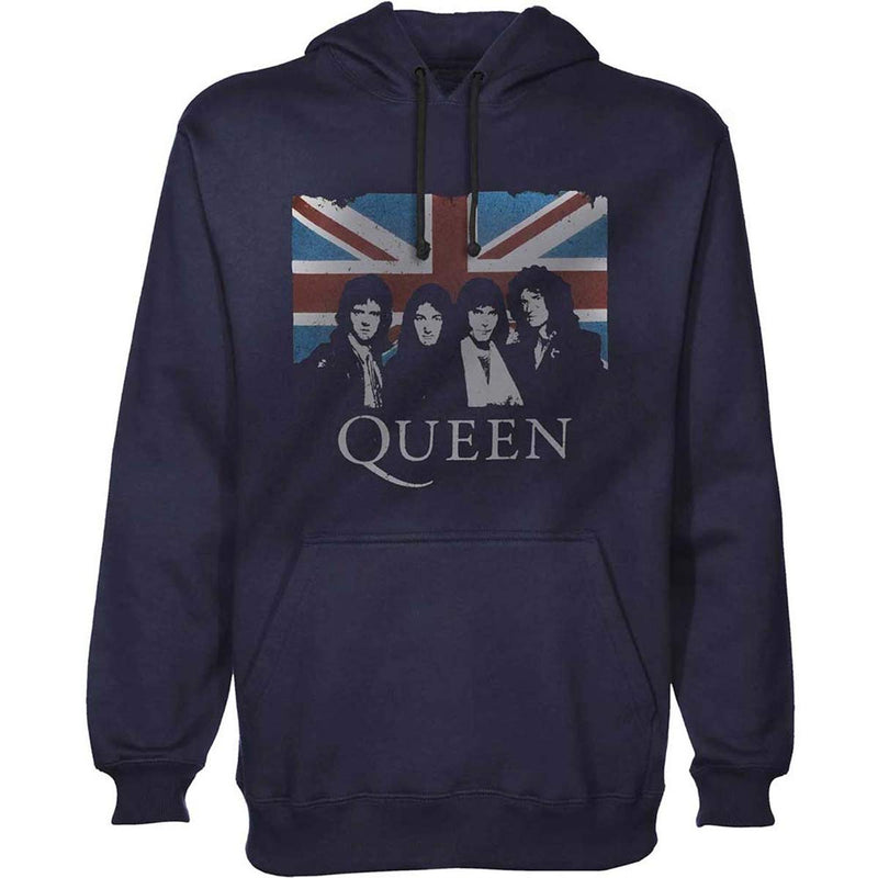 Queen: Union Jack (Felpa Con Cappuccio Unisex Tg. Xl)