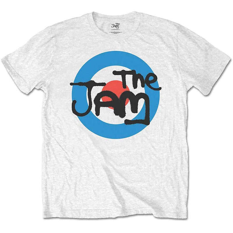 Jam (The): Spray Target Logo White (T-Shirt Bambino 7-8 Anni)