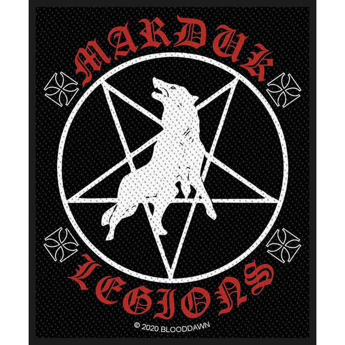 Marduk Legions Unisex Patch Multicolore Band-Merch, Bands Taglia unica Nero
