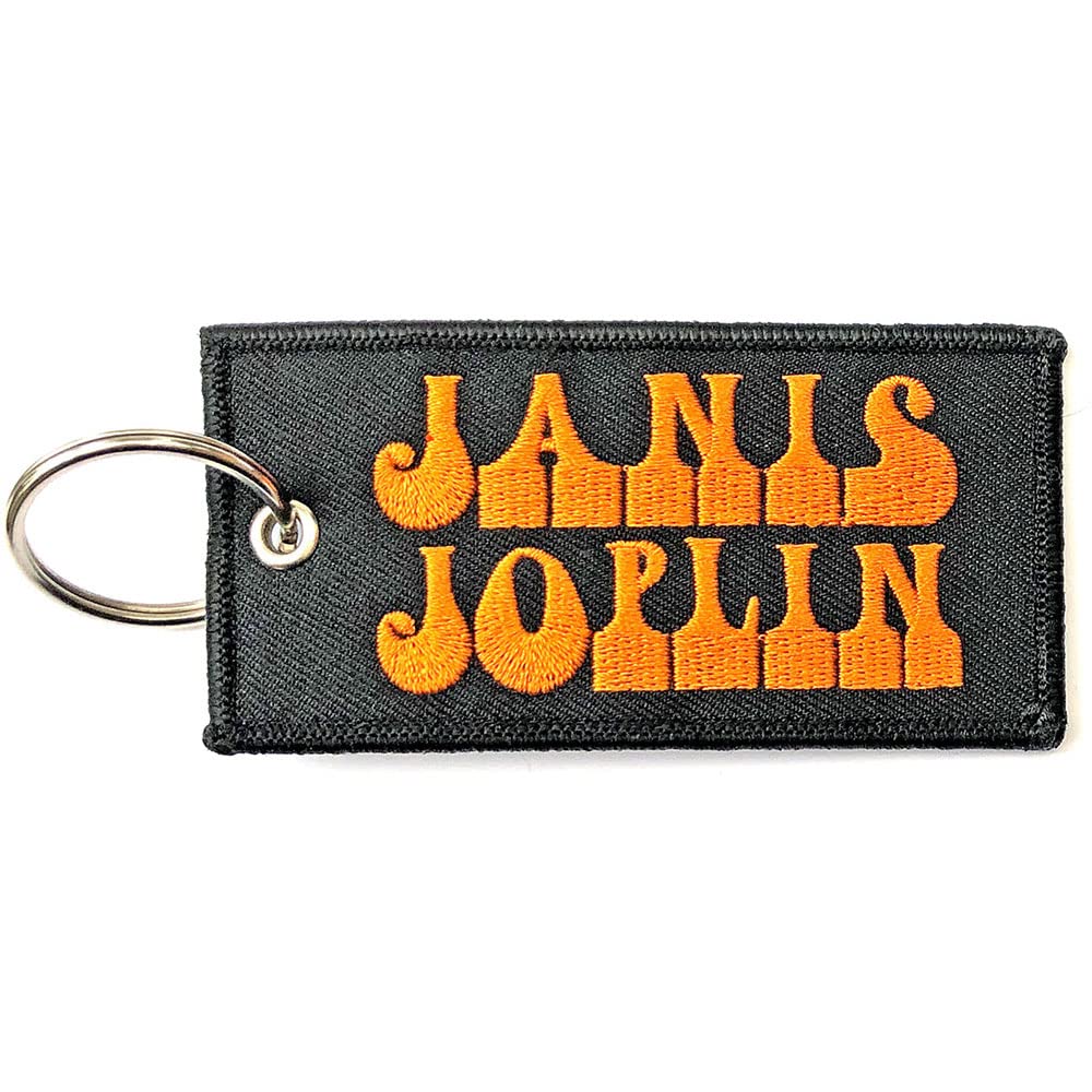 Janis Joplin Logo Plastic Key Chain, Multi-colored, One size
