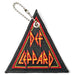 Def Leppard Portachiavi a doppia faccia con logo tri-logo Taglia unica Rosso/Giallo/Nero