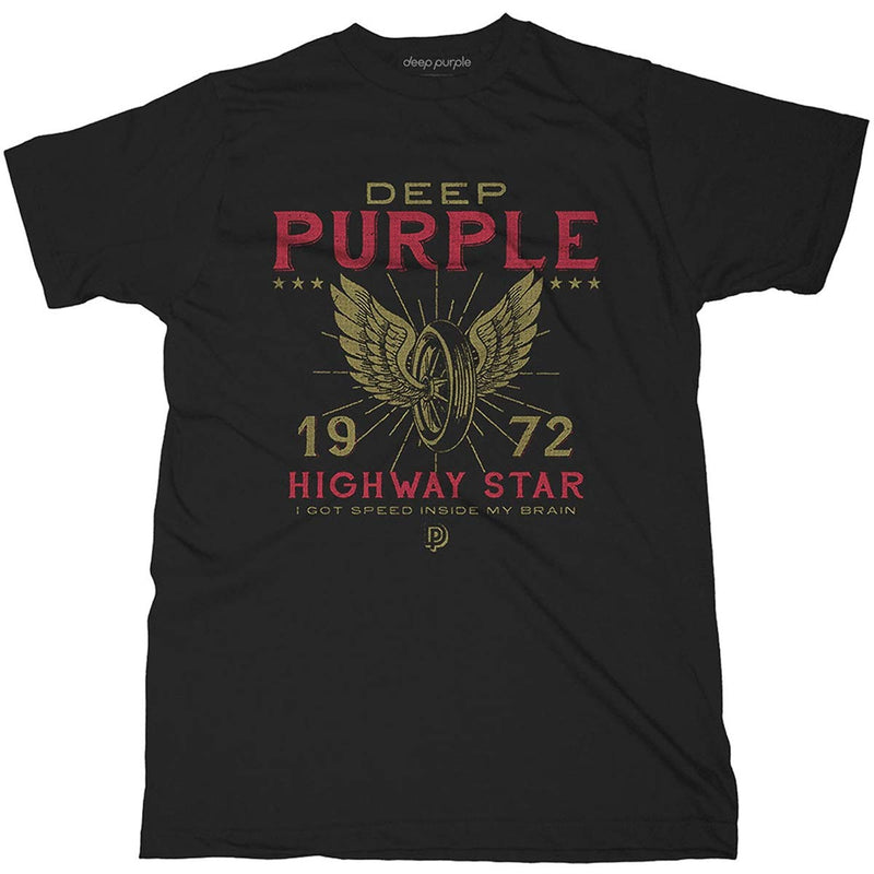 T-Shirt # L Unisex Black # Highway Star