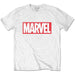 Marvel Comics Unisex Tee: Marvel Box Logo - X-Large - White