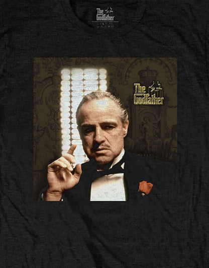 The Godfather T Shirt Movie Logo Marrone Nuovo Ufficiale Uomo Nero XL Nero