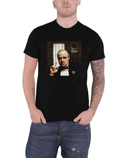 The Godfather T Shirt Movie Logo Marrone Nuovo Ufficiale Uomo Nero XL Nero