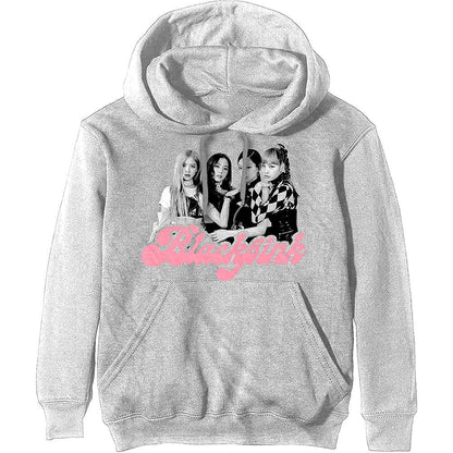 Blackpink Felpa con Cappuccio Photo Tee Band Logo Nuovo Ufficiale Uomo off Size L