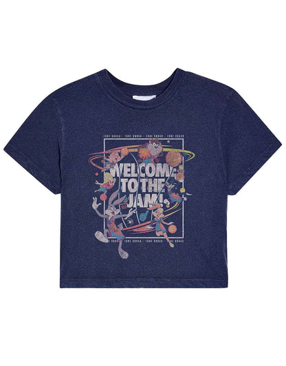 Space Jam 2: Welcome To The Jam (Cropped) (T-Shirt Donna Tg. Xl)