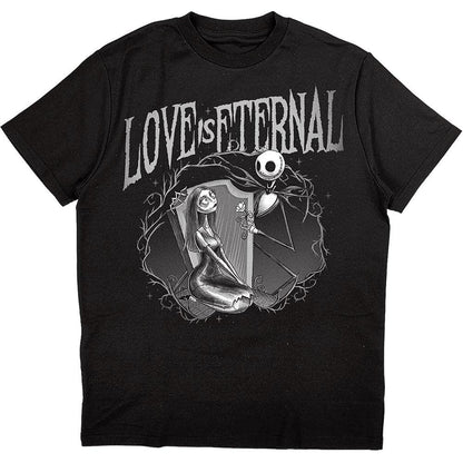 Rock Off Trade Nightmare Before Christmas T Shirt Jack And Sally Love Is Eternal Ufficiale Nero L Nero