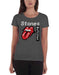 Rolling Stones The T Shirt Multicolour Tongue Ufficiale da Donna Skinny Fit