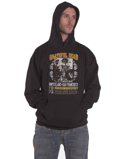 Grateful Dead Felpa con Cappuccio San Francisco Band Logo Nuovo Ufficiale Uomo Size L