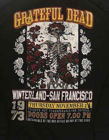 Grateful Dead Felpa con Cappuccio San Francisco Band Logo Nuovo Ufficiale Uomo Size L