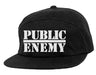 Public Enemy Cappellino da Baseball Logo Nuovo Ufficiale Nero Camper Unisex Size One Size