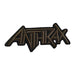Anthrax Logo Toppe da Stirare (Taglia Unica) (Marrone)