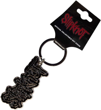 Orphan Sku - Slipknot Keychain: Black Logo Black Border