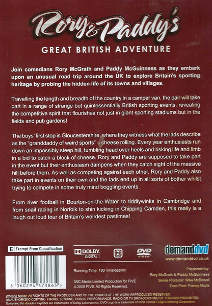 Rory Paddy's Great British Adventure (DVD) (2008) (2 Disc-Set