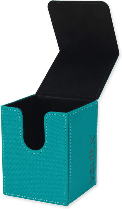 Vault X Premium Exo-Tec Deck Box - Large Size for 80+ Sleeved Cards - PVC Free Card Holder for TCG (Teal)