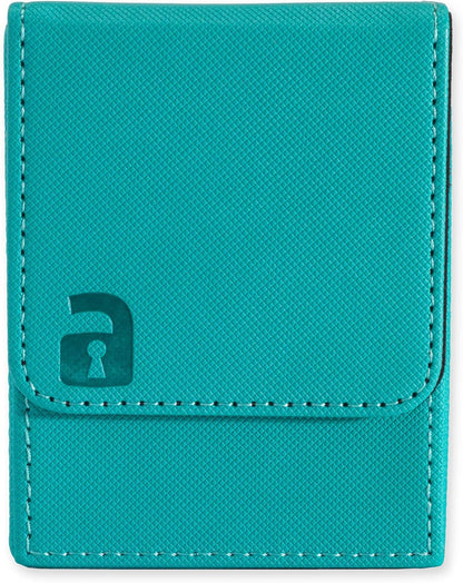 Vault X Premium Exo-Tec Deck Box - Large Size for 80+ Sleeved Cards - PVC Free Card Holder for TCG (Teal)