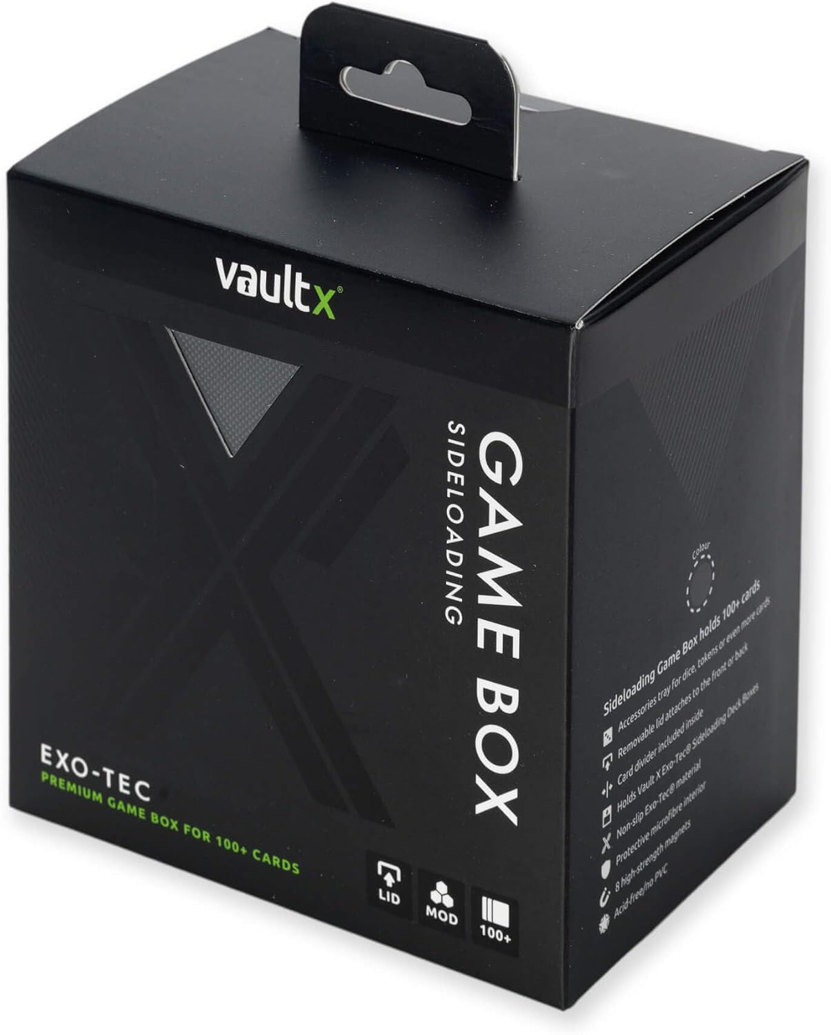 Vault X Exo-Tec Modular Deck Game Box with Card Tray & Accessories Drawer Detachable Magnetic Lid, 100/200 Card Capacity Commander Decks TCG (One Drawer