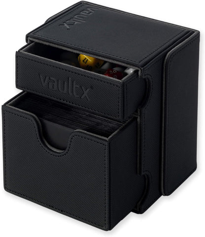 Vault X Exo-Tec Modular Deck Game Box with Card Tray & Accessories Drawer Detachable Magnetic Lid, 100/200 Card Capacity Commander Decks TCG (One Drawer
