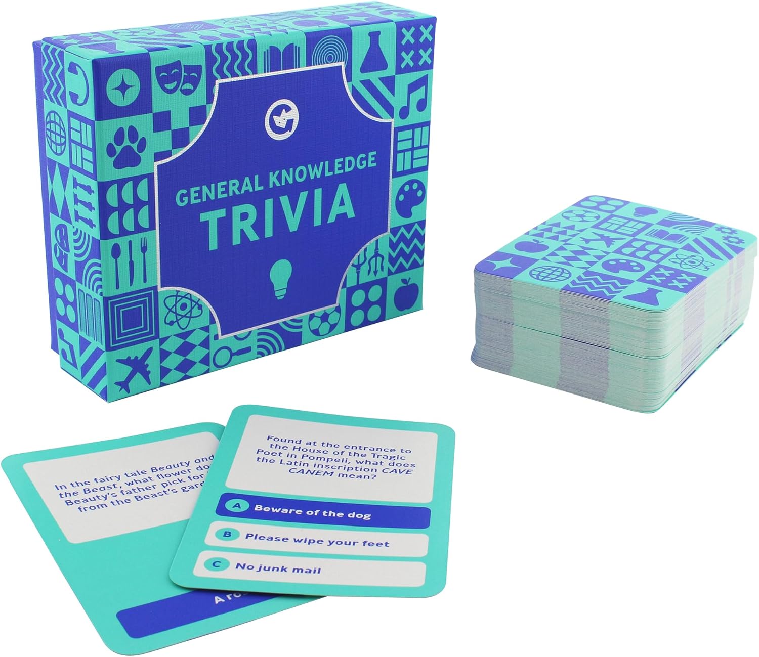 Ginger Fox Ultimate General Knowledge Trivia Card Game for Ages 14+ | Fun and Educational Questions for Quiz Fact Enthusiasts | Great for Family Game Nights and Parties | Test & Challenge Your Friends