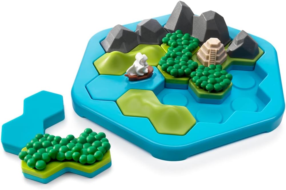 SmartGames - Treasure Island, Puzzle Game with 80 Challenges, 8+ Years