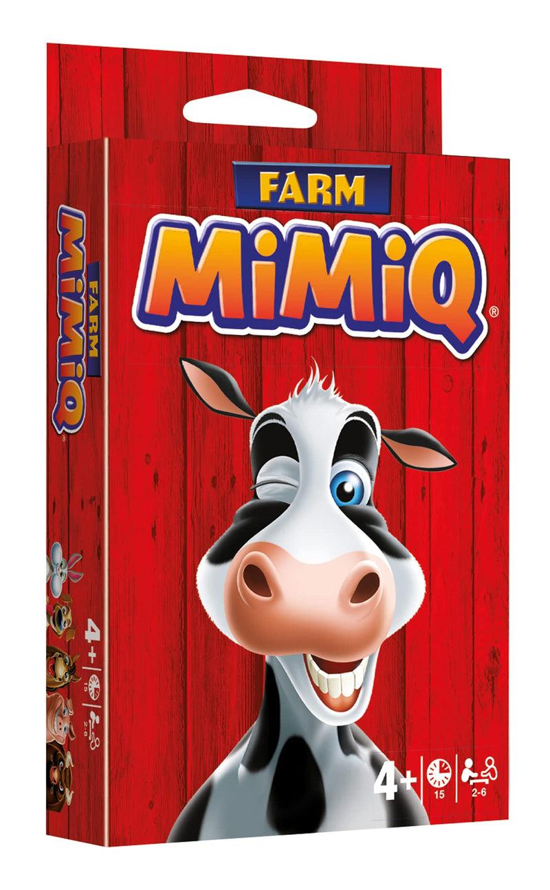 mimiq Farm Party Card Game for Adults and Children, 2-6 Players
