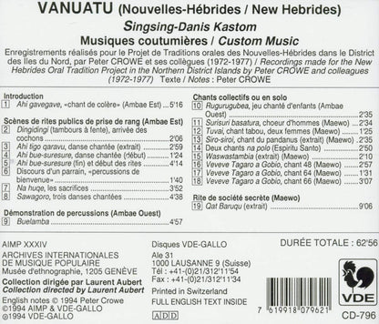 Vanuatu - Musiques Coutumieres