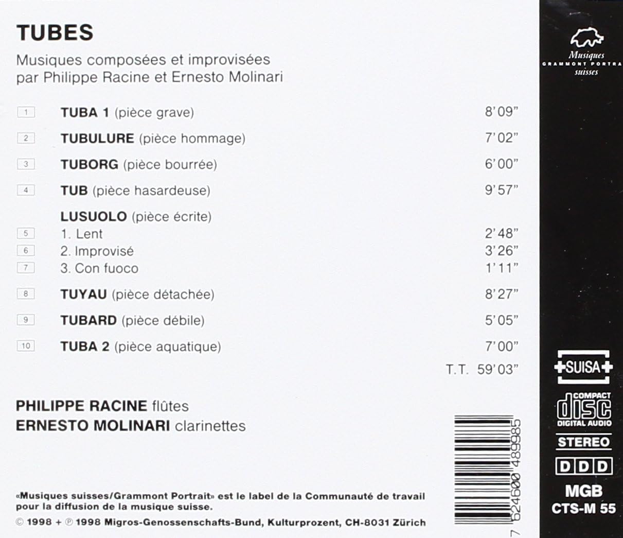 Philippe Racine / Ernesto Molinari - Tubes
