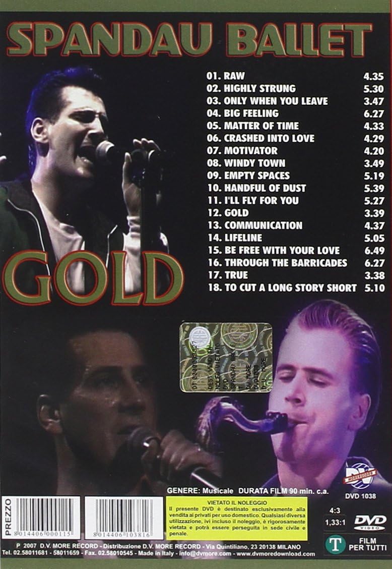 Spandau Ballet - Gold 18 Golden Hits