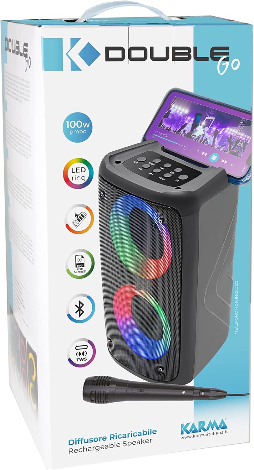 Karma: Doublego - Diffusore Ricaricabile Circle Light (Box Amplificati)