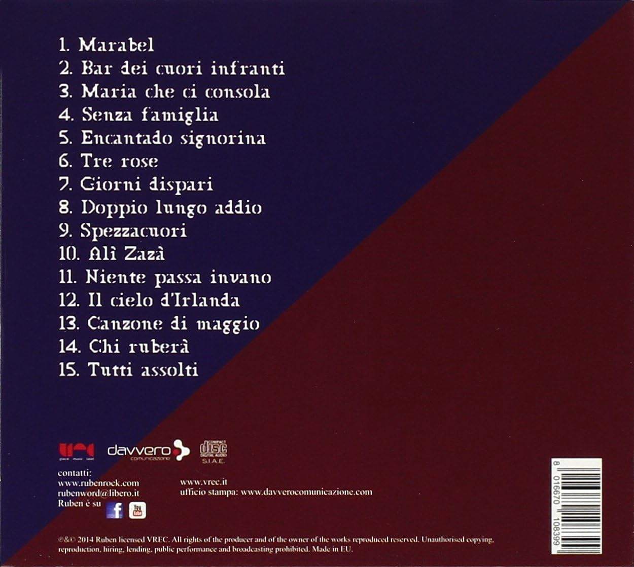 Ruben - Interpreta Massimo Bubola