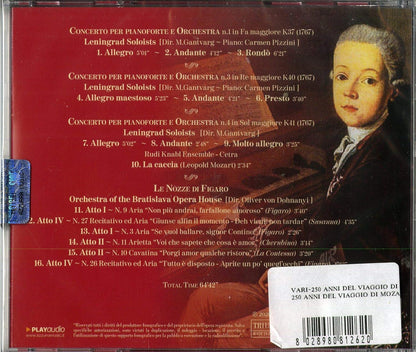250 Anni Del Viaggio Di Mozart In Italia 1770 - 2020 Libretto 4 Pagine