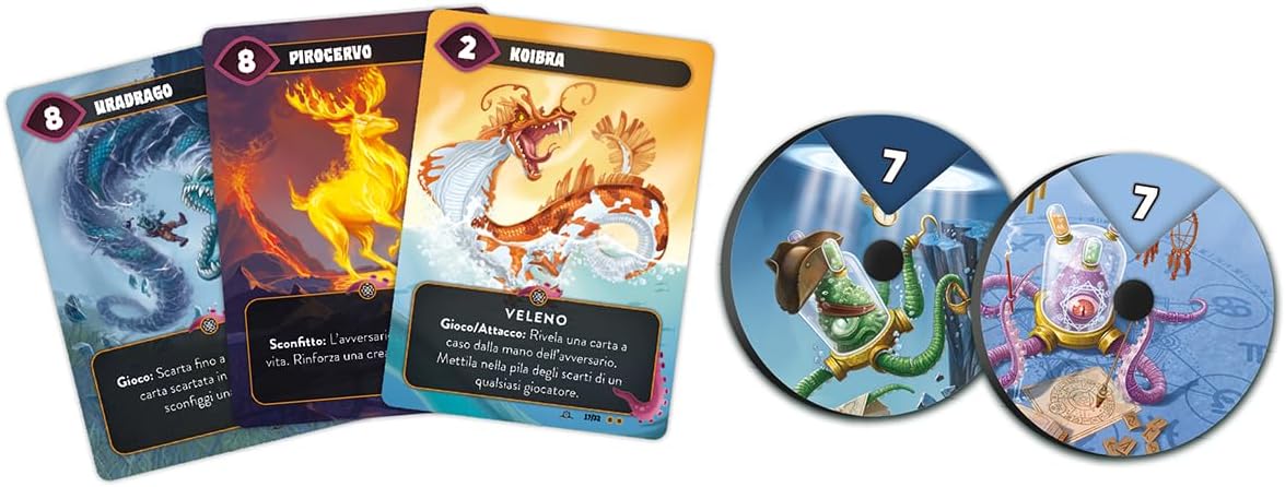 Pendragon – Mindbug über die Ewigkeit – Italienische Ausgabe – Kartenspiel, ab 8 Jahren, für 2 Spieler