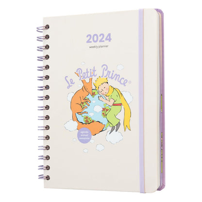 Grupo Erik: Agenda Settimanale Il Piccolo Principe 2024, A5, 12 mesi, 14,8 x 21 cm, da Gennaio a Dicembre 2024, Diario ad anelli