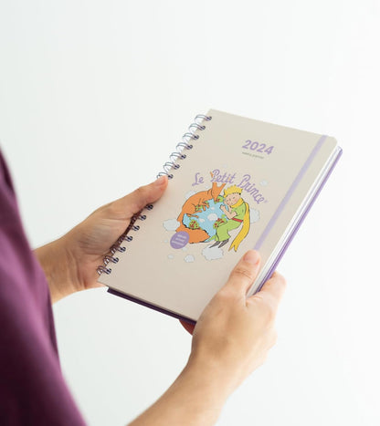 Grupo Erik: Agenda Settimanale Il Piccolo Principe 2024, A5, 12 mesi, 14,8 x 21 cm, da Gennaio a Dicembre 2024, Diario ad anelli
