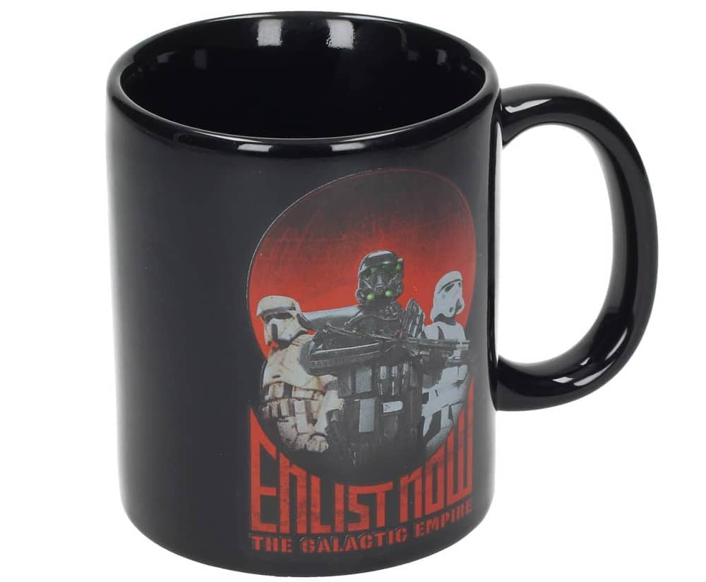 Star Wars: Rogue One: Enlist Now Black Ceramic Mug