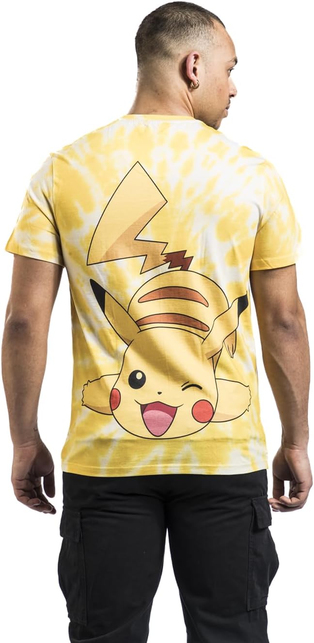 Pokemon: Ash And Pikachu - Digital Printed Yellow (T-Shirt Unisex Tg. Xs)