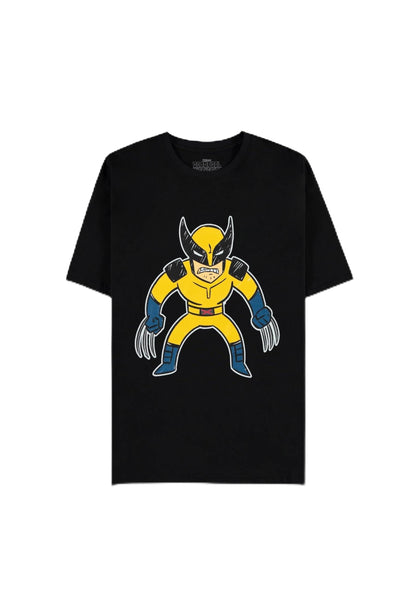 Deadpool - Wolverine Kids Drawing - Men`S Short Sleeved T-Shirt - Xl Short Sleeved T-Shirts M Black