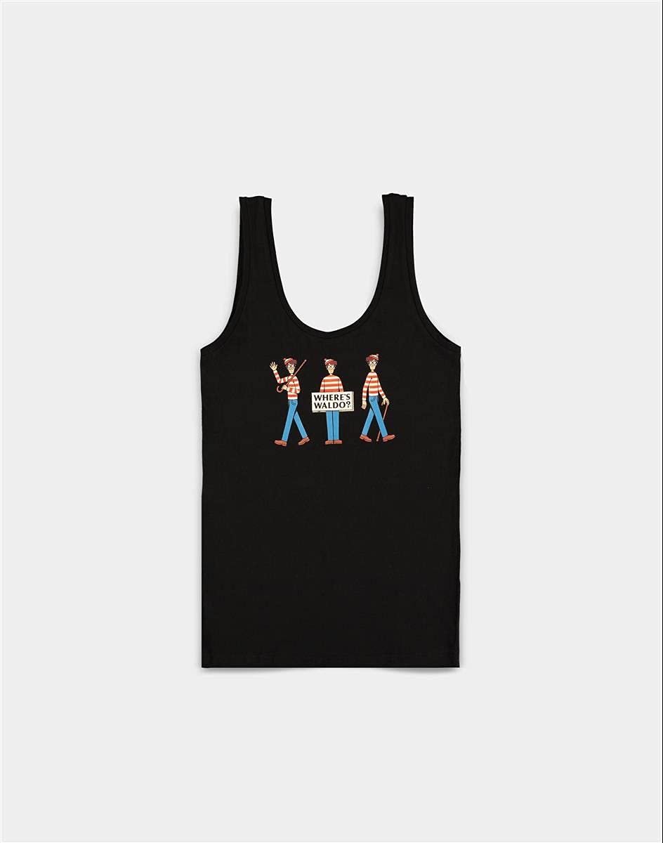 Where`S Waldo? Black (Canotta Donna Tg. S)