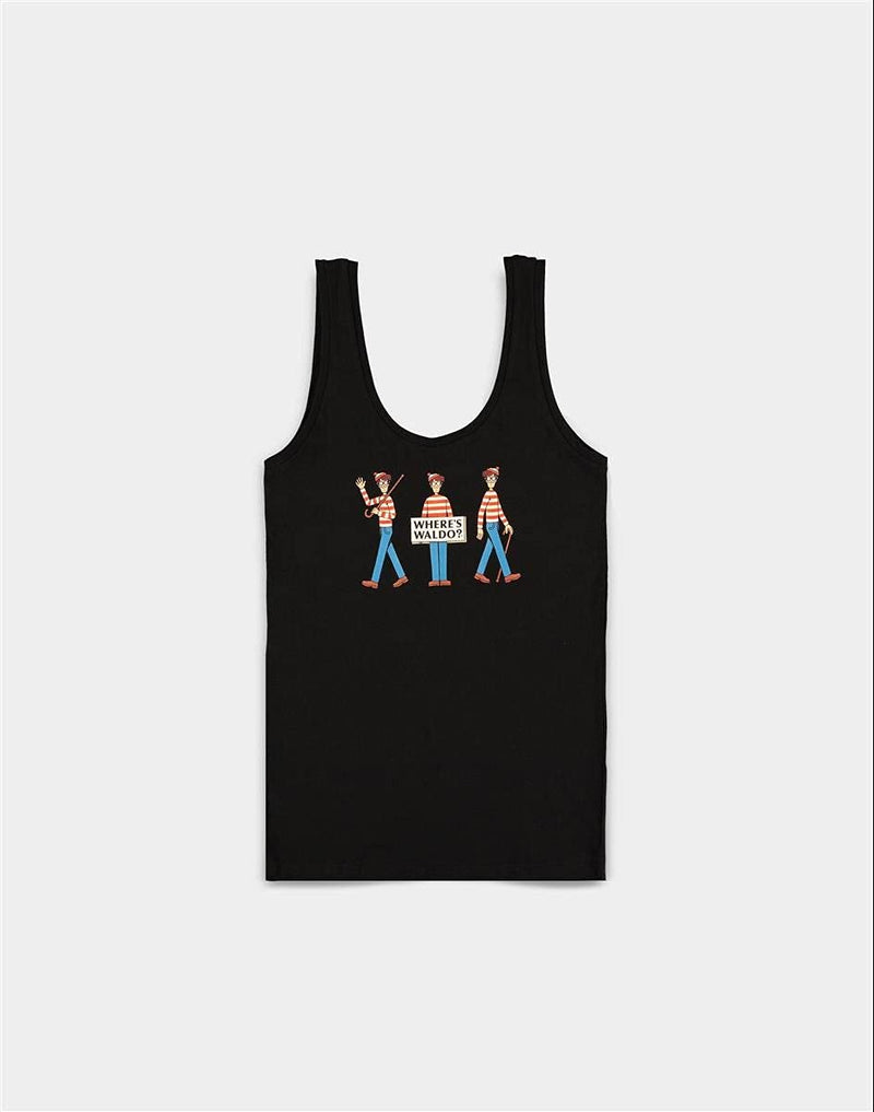 Where`S Waldo? Black (Canotta Donna Tg. S)