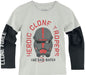 Star Wars: The Bad Batch - Hunter - Double Sleeved T-Shirt - 98/104 Short Sleeved T-Shirts M Grey