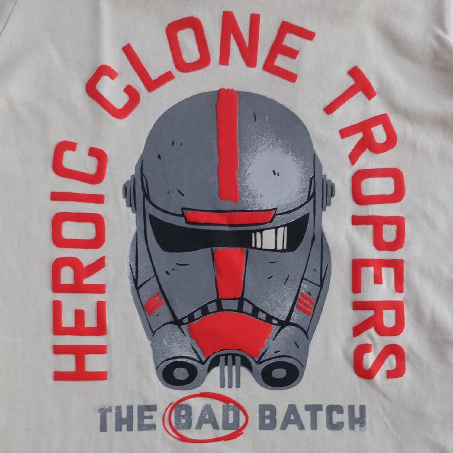 Difuzed Star Wars: The Bad Batch-Hunter-Double Sleeved T-shirt-158/164 T-Shirt, Grigio, 164 Ragazzi