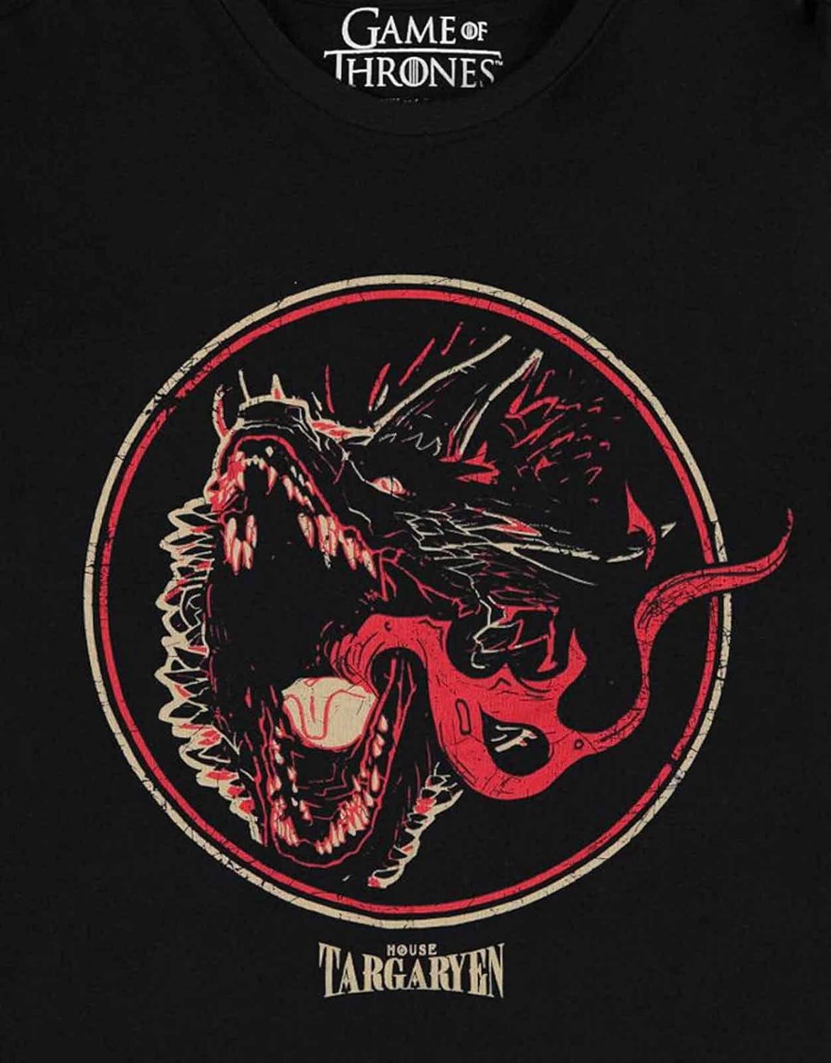 Game Of Thrones: House Of The Dragon - Men`S Short Sleeved Black 03 (T-Shirt Unisex Tg. 2Xl)