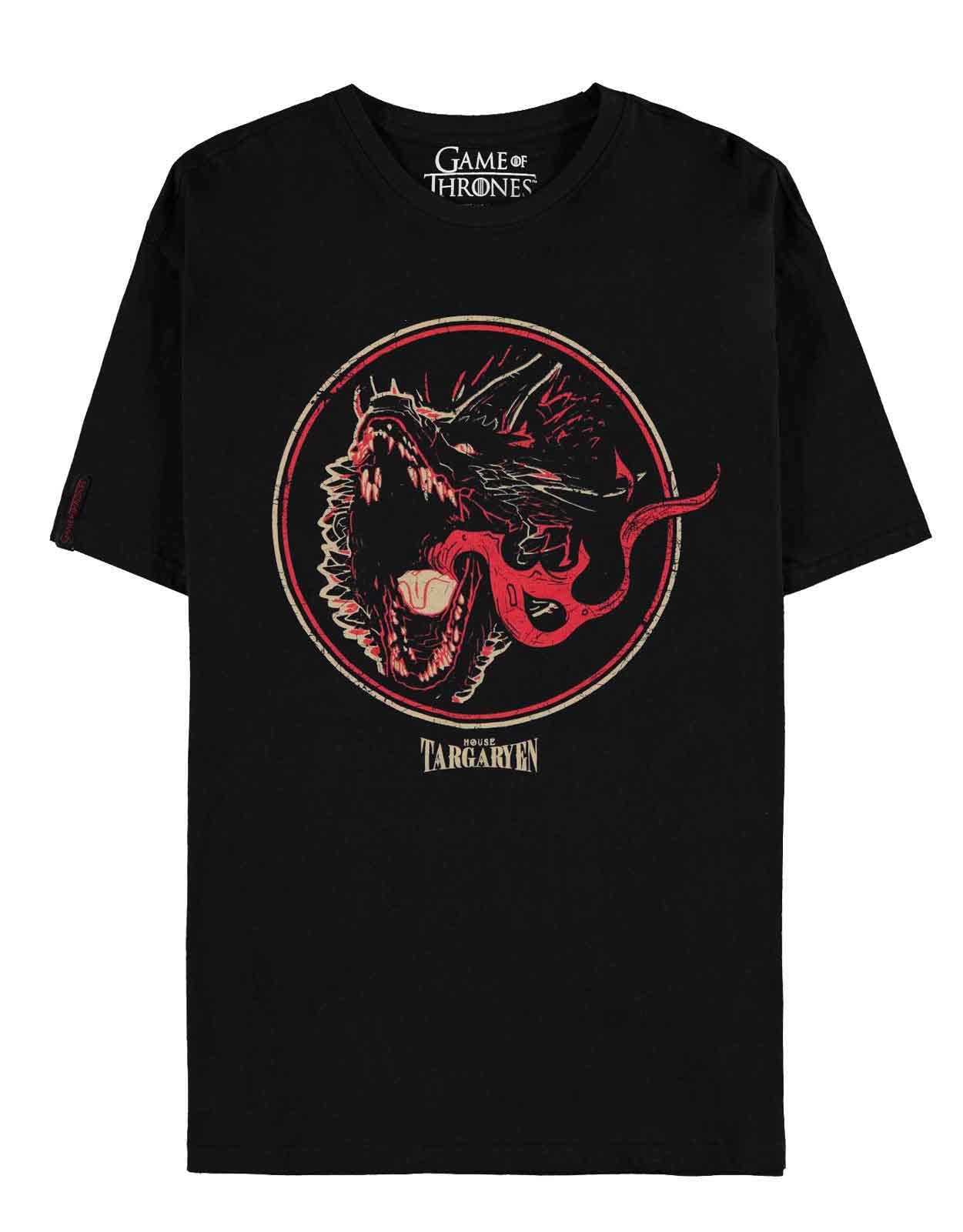 Game Of Thrones: House Of The Dragon - Men`S Short Sleeved Black 03 (T-Shirt Unisex Tg. 2Xl)
