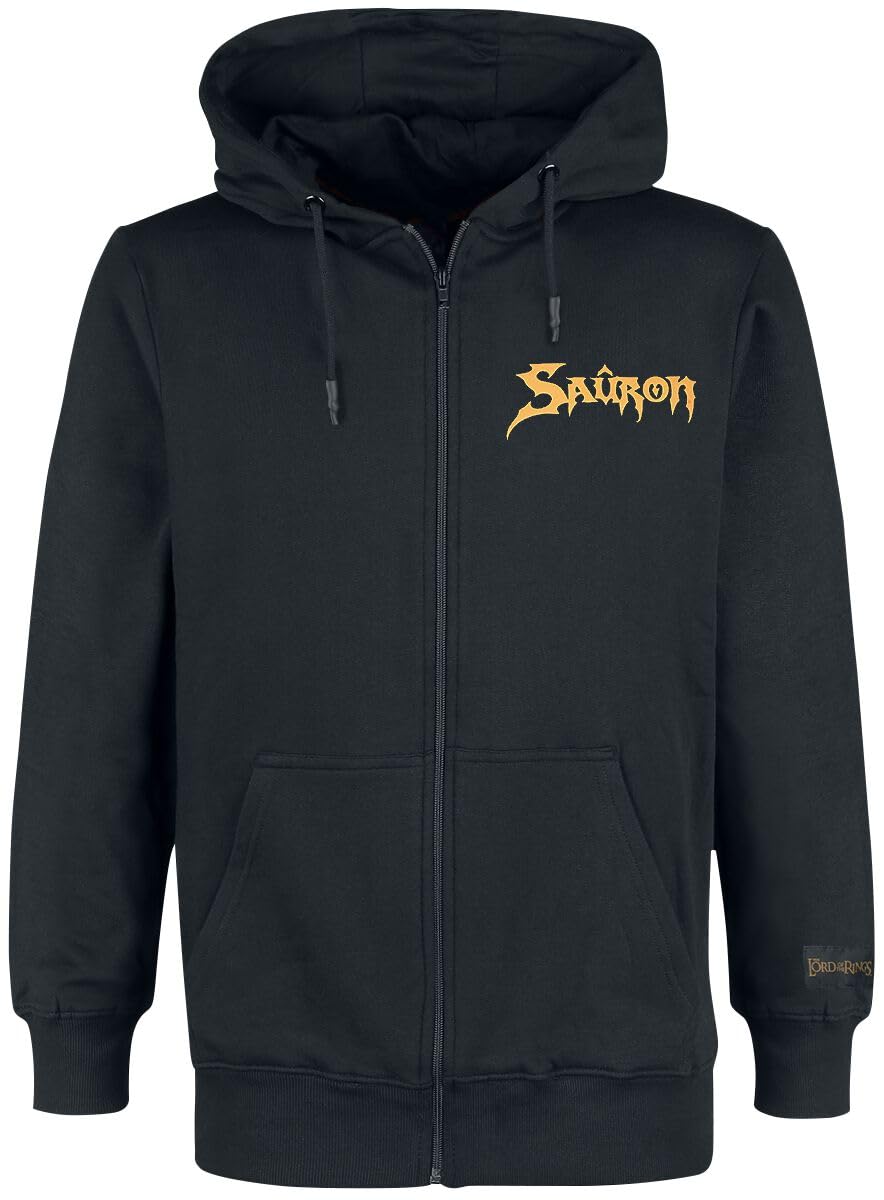 DIFUZED LORD OF THE RINGS - Sauron - Pull à Capuche Zipper Homme (L
