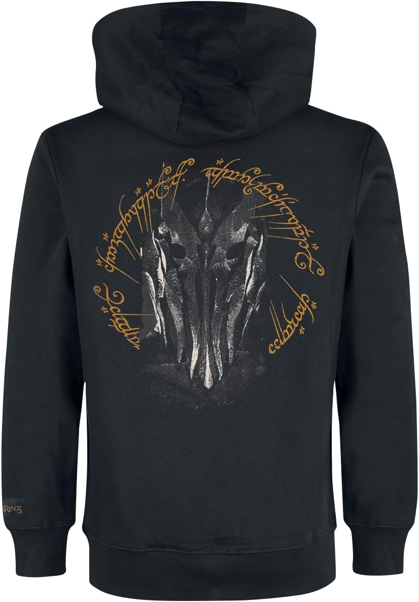 DIFUZED LORD OF THE RINGS - Sauron - Pull à Capuche Zipper Homme (L