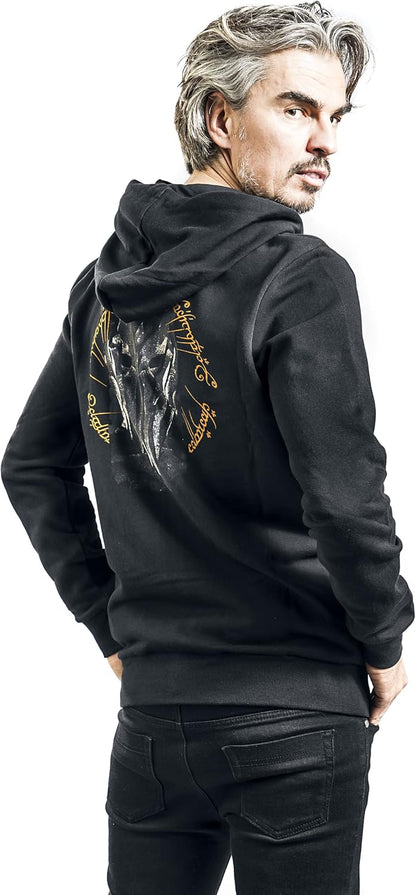 DIFUZED LORD OF THE RINGS - Sauron - Pull à Capuche Zipper Homme (L